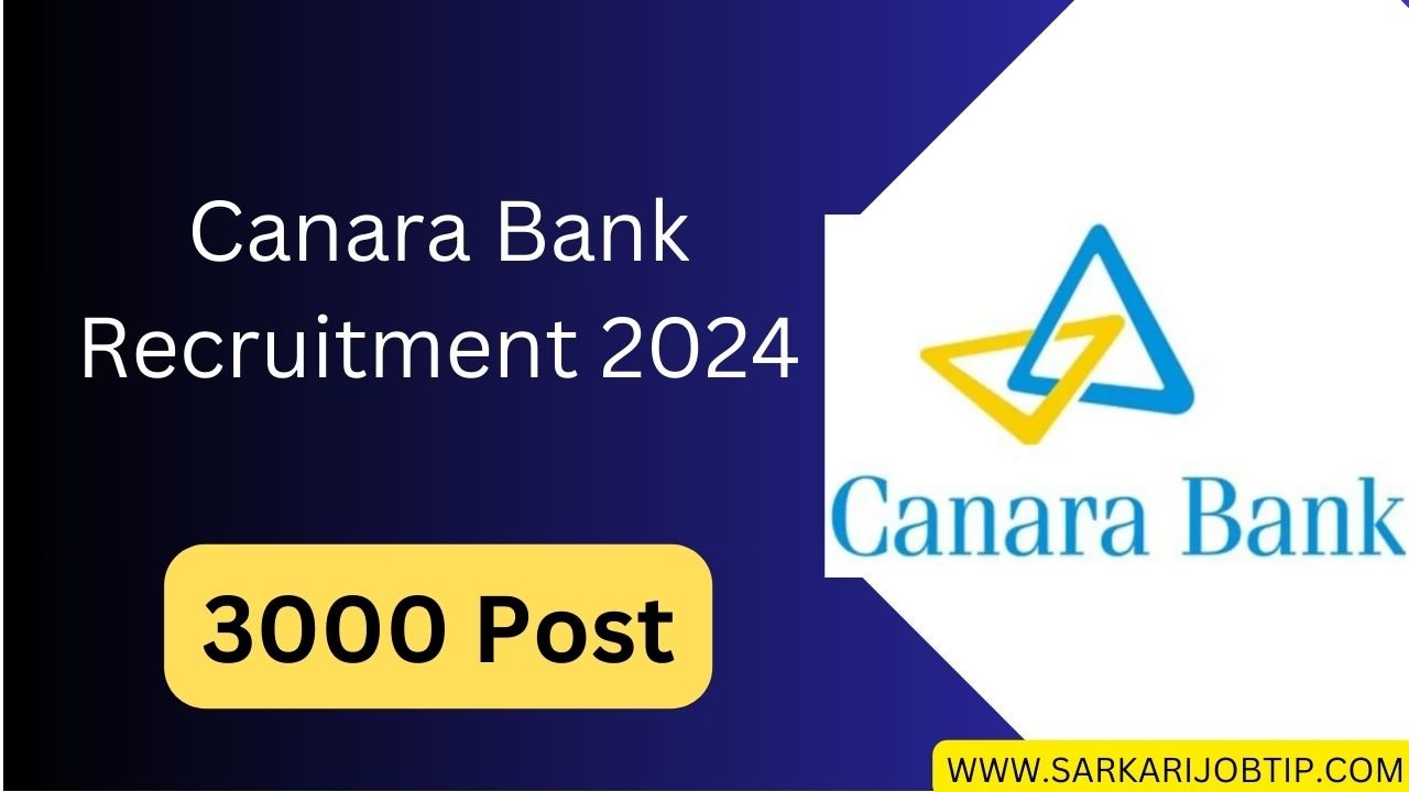 Canara Bank Recruitment 2024 | Apply For 3000 Apprentice Post