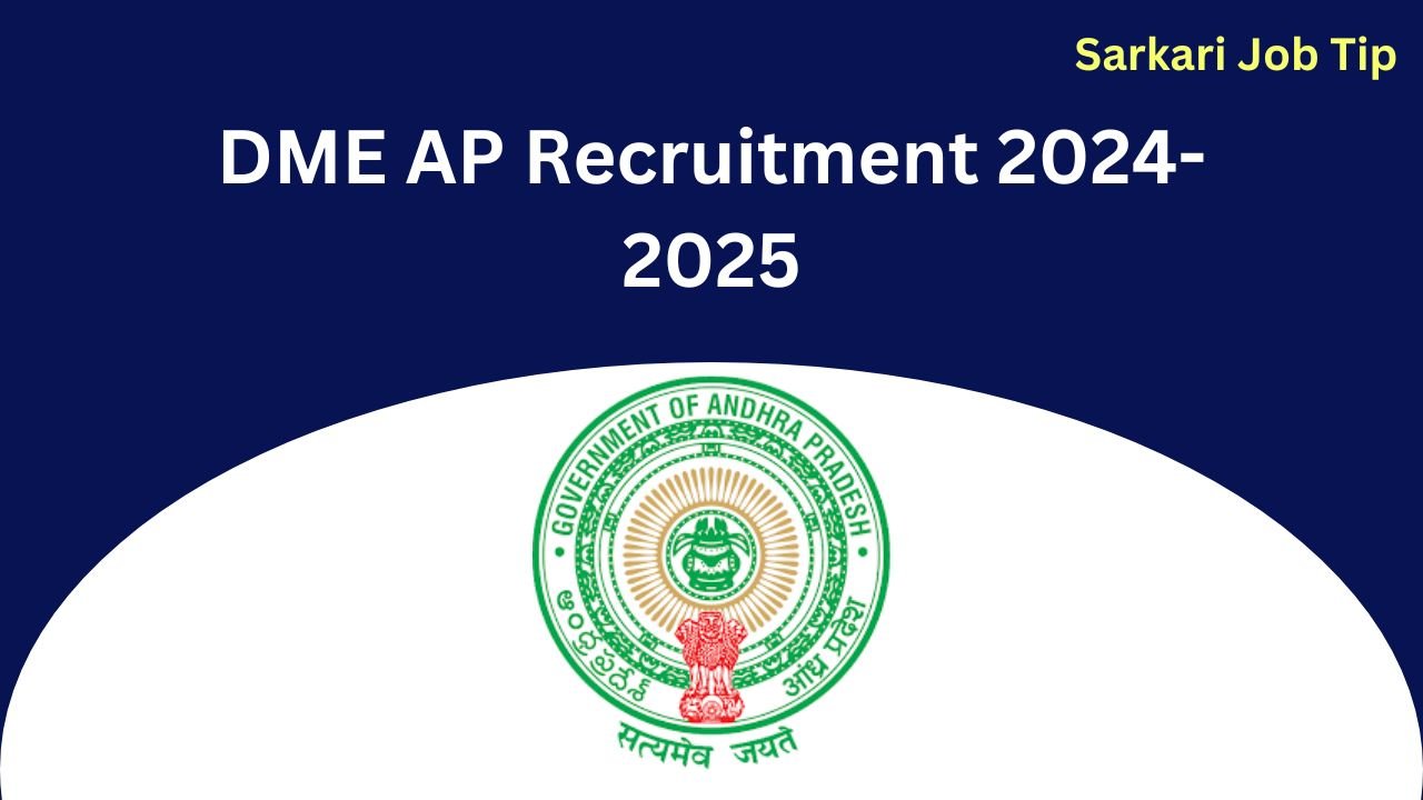 DME AP Recruitment 2024-2025 – Apply Online for 1289 Senior Resident Post